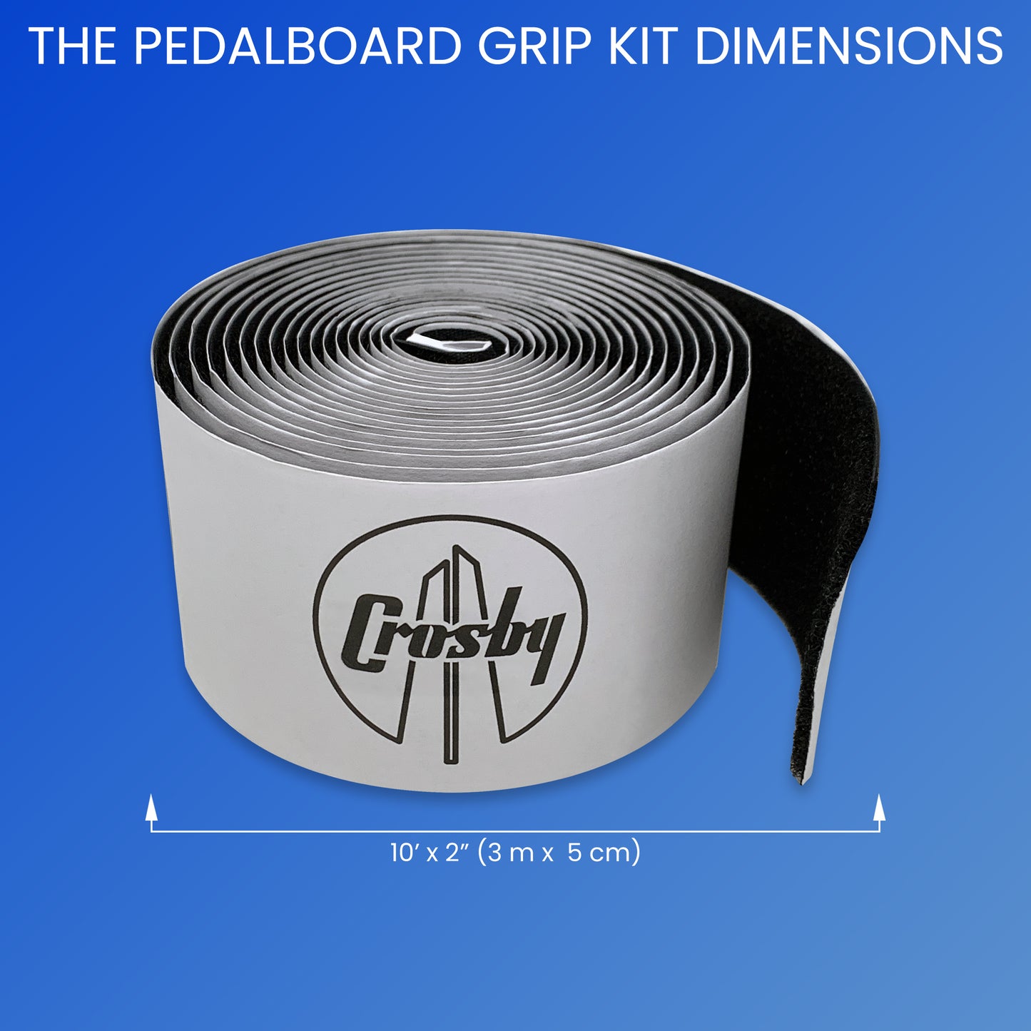 The Pedalboard Grip Kit | 10 ft Velcro Tape + 6 Cable Ties for Guitar Pedal Mounting Systems
