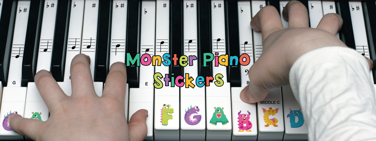 Monster Piano Stickers