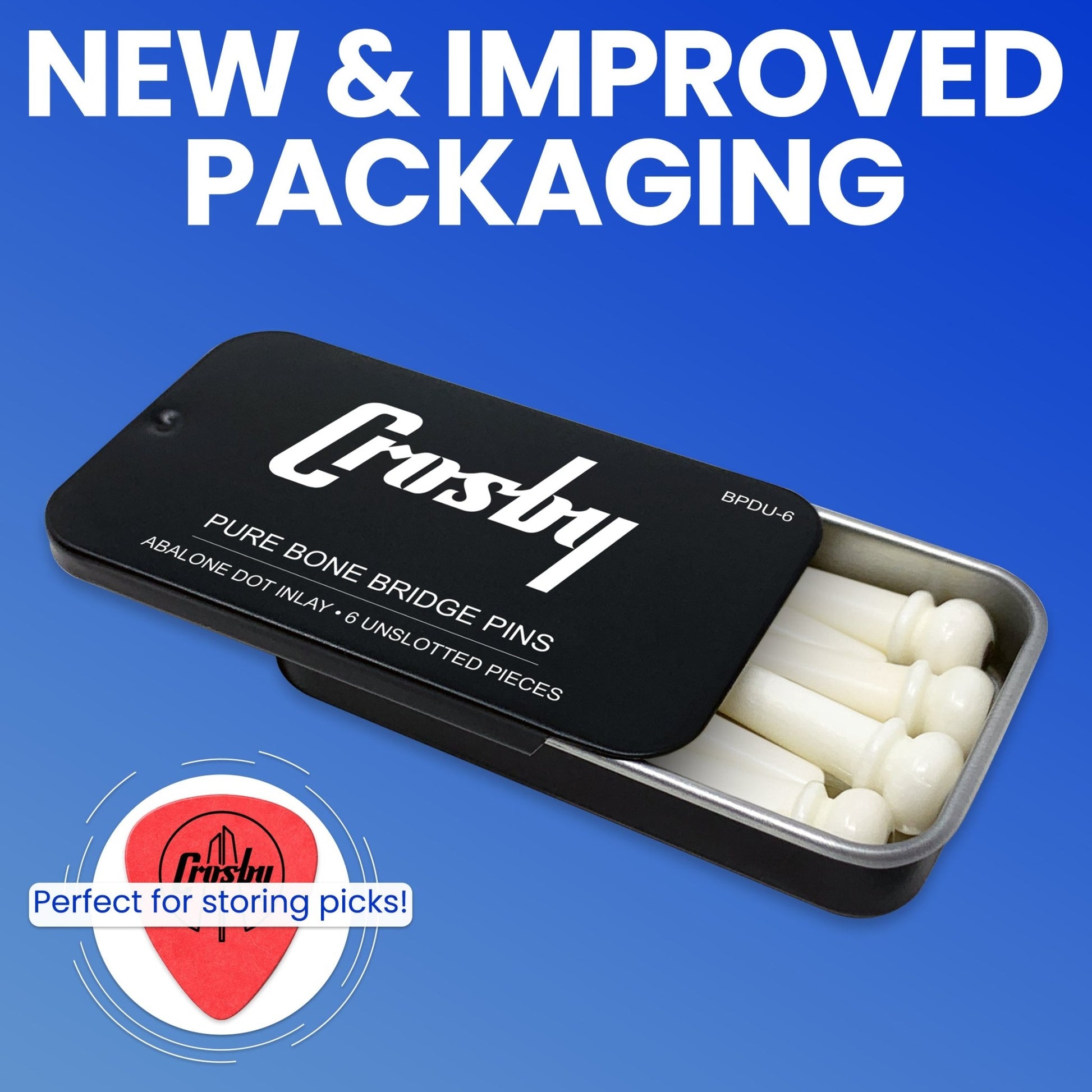 Unslotted Pure Bone Bridge Pins with Abalone Dot for 6 & 12 String Acoustic Guitar