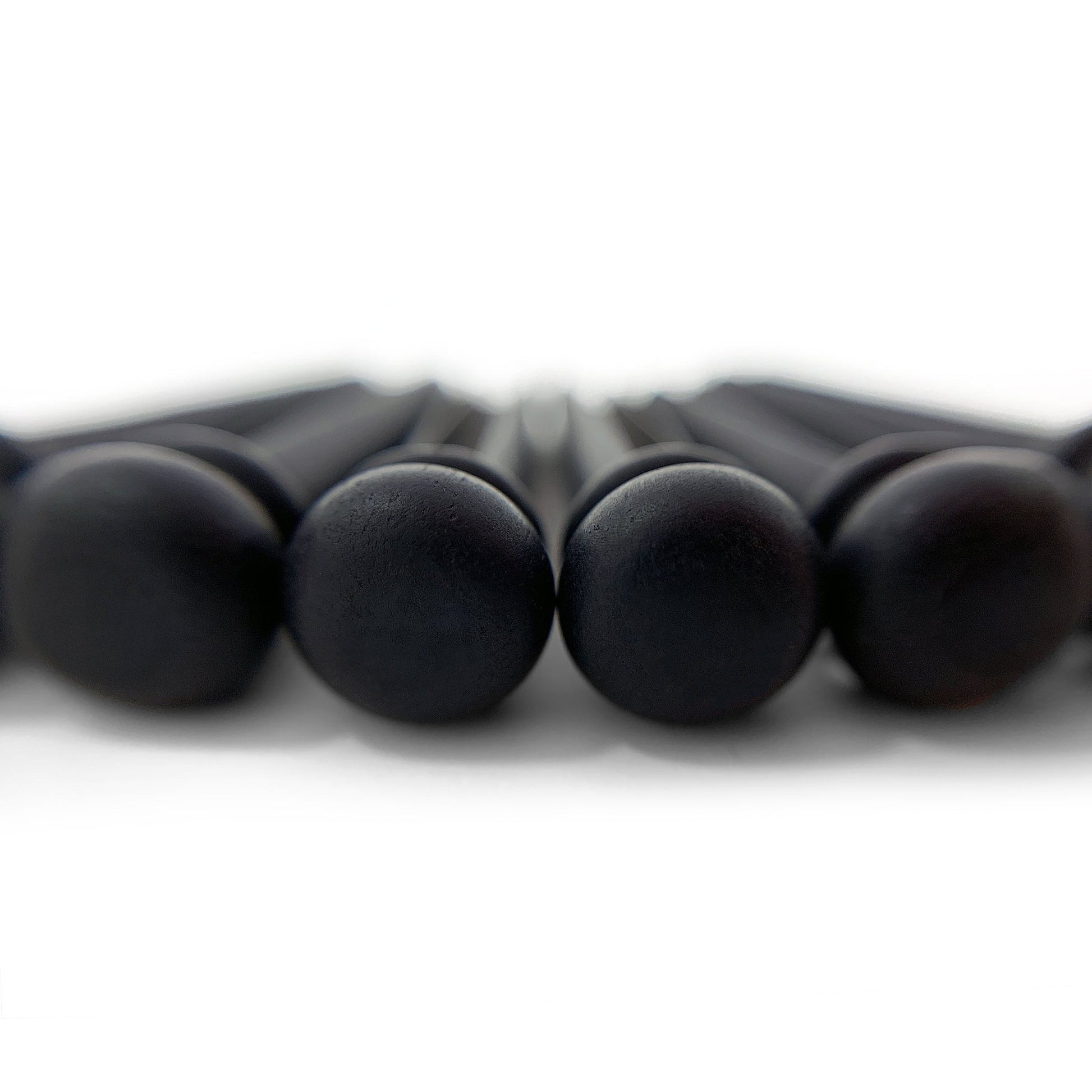 Slotted Pure Ebony Bridge Pins with Black Top for 6 & 12 String Acoustic Guitar