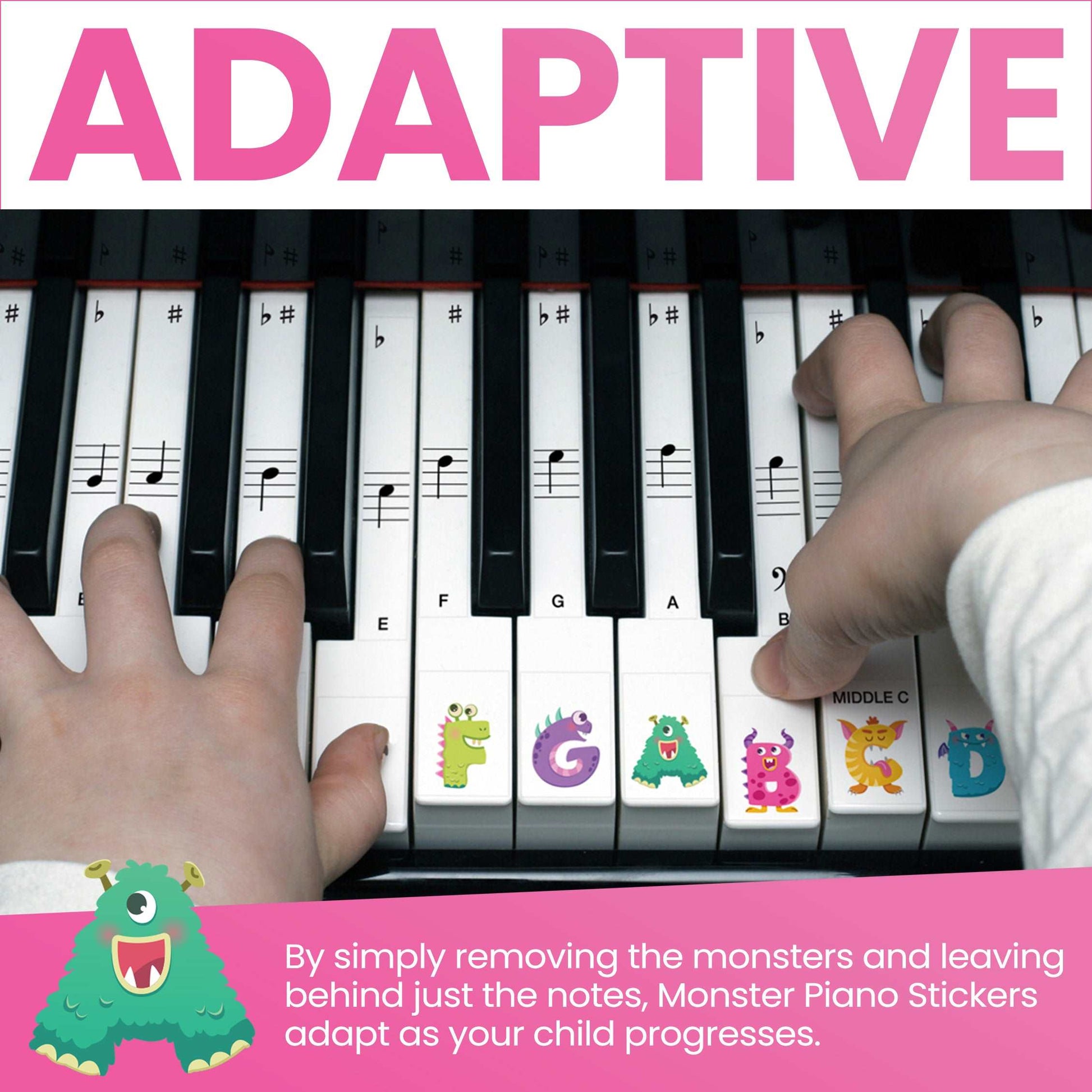 Monster Piano Stickers 🇺🇸