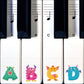 Monster Piano Stickers