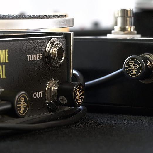 The Solderless Pedalboard Cable Kit - 2 Pack of Gold Tip Connectors with Magnetic Screws